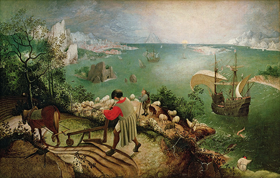 Pieter Bruegel de Oude - De val van Icarus