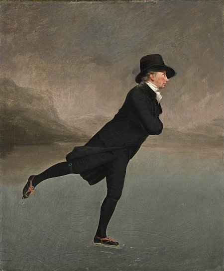 Reverend Robert Walker (1755-1808) Skating on Duddingston Loch by Sir Henry Raeburn (c.1795) (National Galleries Scotland)