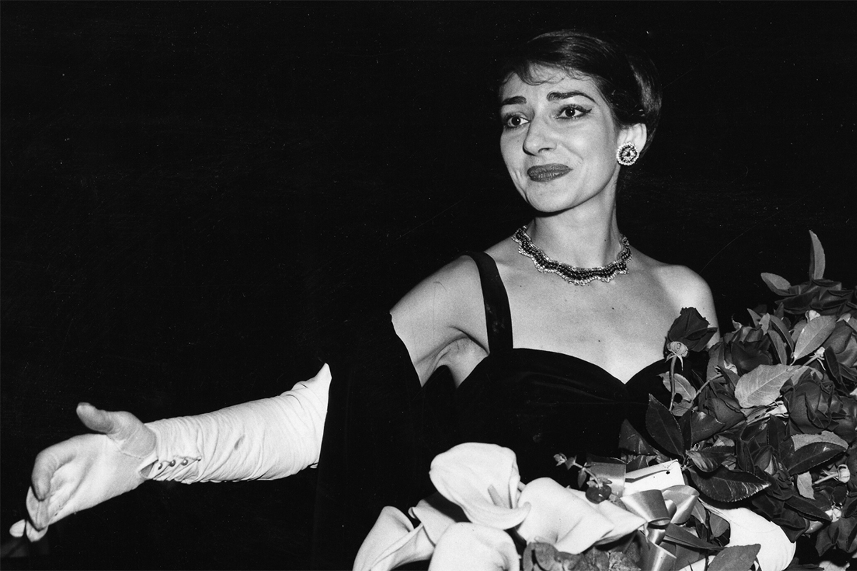 Maria Callas in Tosca at London's Royal Opera House, 1965.