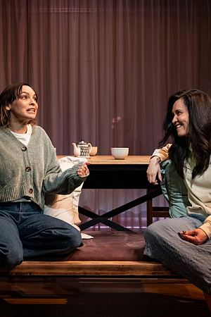 Carissa Lee as Lia and Christina O’Neill as Jo (photograph courtesy of Red Stitch) 