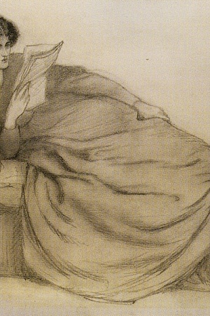 Dante Gabriel Rossetti, Jane Morris,1870 (courtesy of Ashmolean Museum).