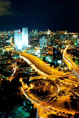 Tel Aviv Skyline night