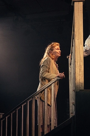 Alison Whyte as Harper and Darcy Sterling-Cox as Young Joan (photograph by Cameron Grant). 