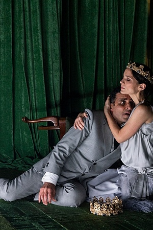 Hazem Shammas as Macbeth and Jessica Tovey as Lady Macbeth (Photograph by Brett Boardman)