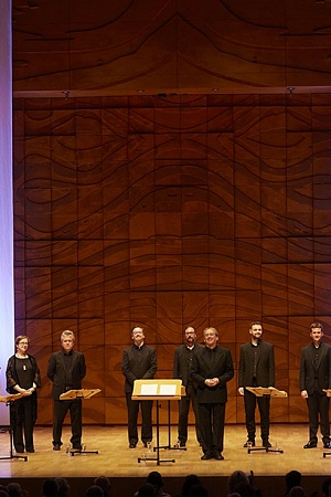 The Tallis Scholars in rehearsal