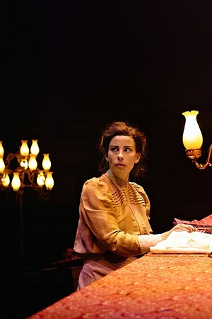 Violette Ayad and Brooke Satchwell in Sydney Theatre Company’s Oil (photograph by Prudence Upton ©).