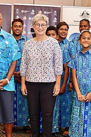 Penny Wong and Sitiveni Rabuka (photograph by DFAT/Sarah Hodges)