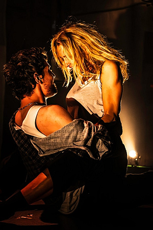 Jack Twelvetree as He and Sarah Sutherland as She (photograph by James Reiser)