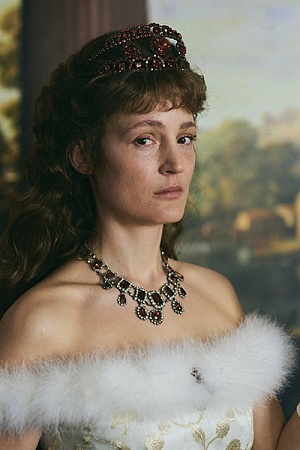 Vicky Krieps as Sisi in Corsage (photograph by Felix Vratny).