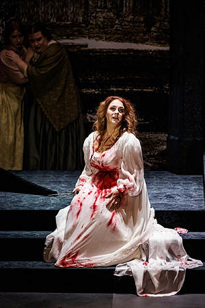 Elena Xanthoudakis as Lucia (photograph by Robin Halls)