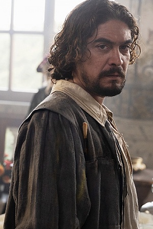 Riccardo Scamarcio as Caravaggio. 