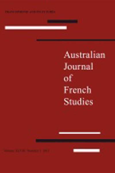 Colin Nettelbeck reviews &#039;Australian Journal of French Studies, Vol. L, No. 1&#039;. edited by Margaret Sankey