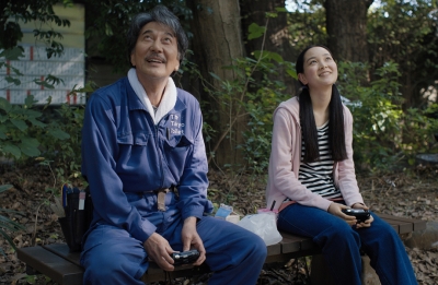 Koji Yakusho as Hirayama and Arisa Nakano as Niko (photograph courtesy of Madman Entertainment)