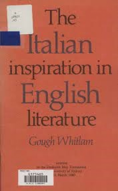 Ariella M. Crema reviews &#039;Italian Inspiration in English Literature&#039; by Gough Whitlam