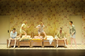 Zachary Pidd, Lucy Goleby, Angourie Rice, Benjamin Nichol, and James O&#039;Connell in My Sister Jill (photograph by Sarah Walker).
