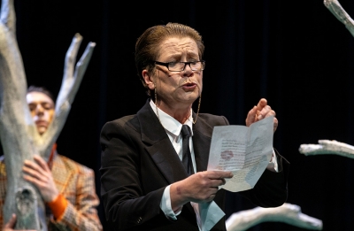 Jane Montgomery Griffiths as Malvolia (photograph by Brett Boardman).