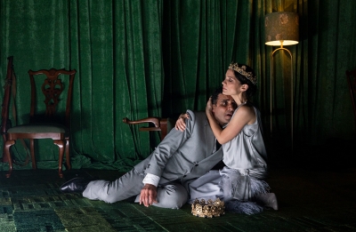 Hazem Shammas as Macbeth and Jessica Tovey as Lady Macbeth (Photograph by Brett Boardman)