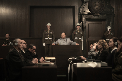 Russell Crowe as Hermann Göring in ‘Nuremberg’ (photograph by Scott Garfield, courtesy of Madman Entertainment)