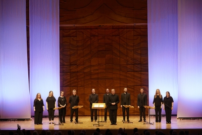 The Tallis Scholars in rehearsal